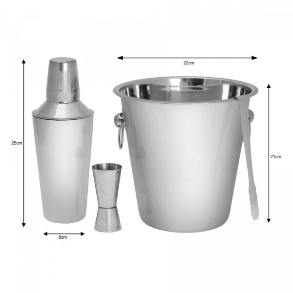 Zestaw barmański Kinghoff KH-1244 (4 elementy)