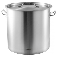 ГАСТРОНОМІЧНА КАСТРУЛЯ ЗІ СТАЛЕВОЮ КРИШКОЮ 33 Л KINGHOFF KH-1964