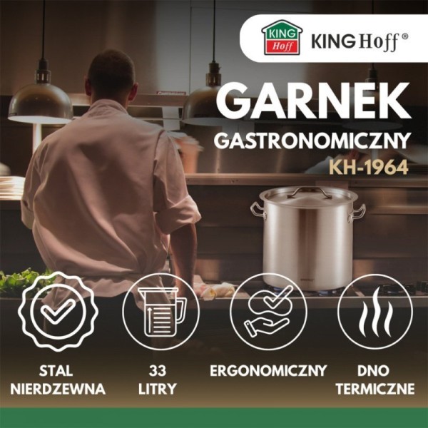 Garnek gastronomiczny Kinghoff KH-1964 (33 l)