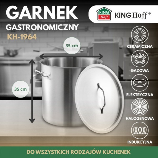 Garnek gastronomiczny Kinghoff KH-1964 (33 l)