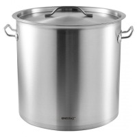 ГАСТРОНОМІЧНА КАСТРУЛЯ ЗІ СТАЛЕВОЮ КРИШКОЮ 36 Л KINGHOFF KH-1965