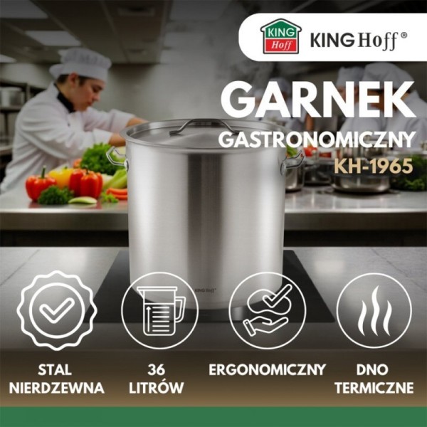 Garnek gastronomiczny Kinghoff KH-1965 (36 l)