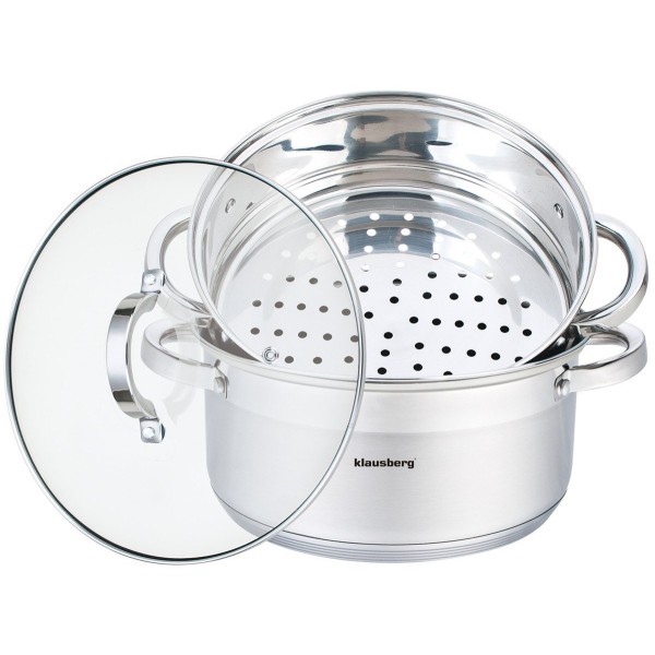 Garnek parowy Klausberg KB-7144 (3 elementy, 24 cm)