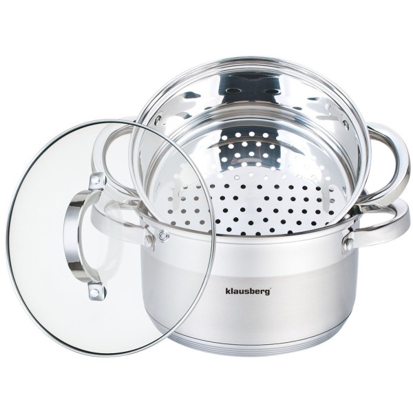 Garnek parowy Klausberg KB-7135 (3 elementy, 18 cm)