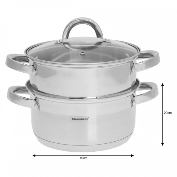 Пароварка KLAUSBERG, 3 шт., 20 см, KB-7138