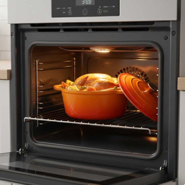 Емальована чавунна каструля 24 см 4 л HAGE Orange