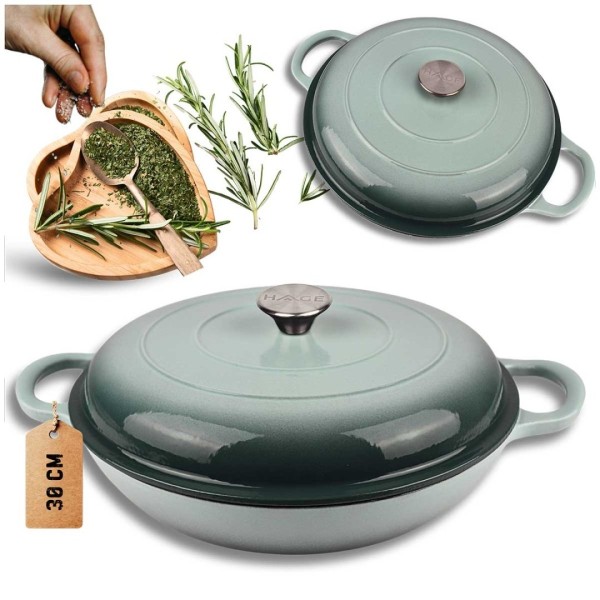 Emaliowany garnek żeliwny HAGE SEA SALT (30 cm)