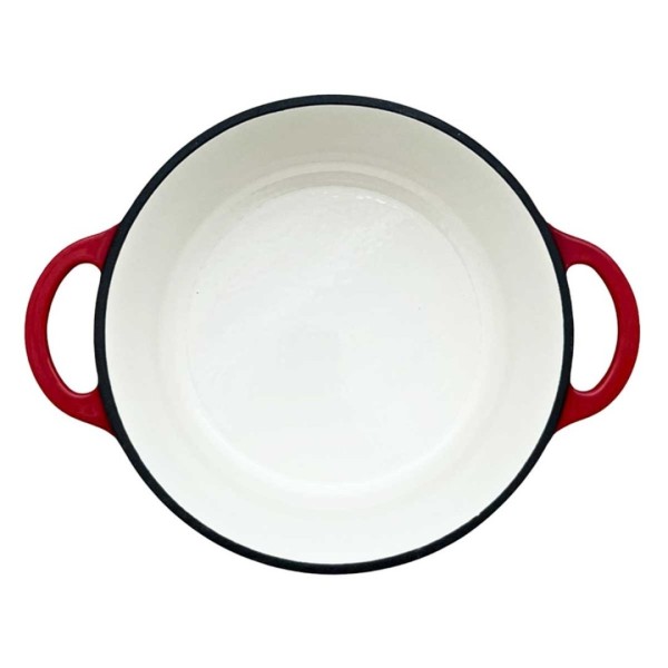 Garnek żeliwny HAGE 26cm 5L (czerwony)