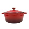 Garnek żeliwny HAGE 26cm 5L (czerwony)