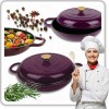 Garnek żeliwny emaliowany HAGE EGGPLANT (30 cm, 3 l)