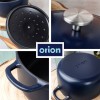 Garnek żeliwny z pokrywką Orion 113347 (22 cm, 3.3 l)
