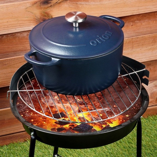 Garnek żeliwny z pokrywką Orion 113347 (22 cm, 3.3 l)