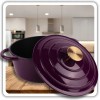 Emaliowany garnek żeliwny HAGE EGGPLANT (26 cm)