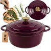 Emaliowany garnek żeliwny HAGE EGGPLANT (26 cm)
