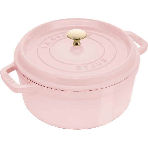 STAUB LA COCOTTE Кругла чавунна каструля 6,7 л, рожева