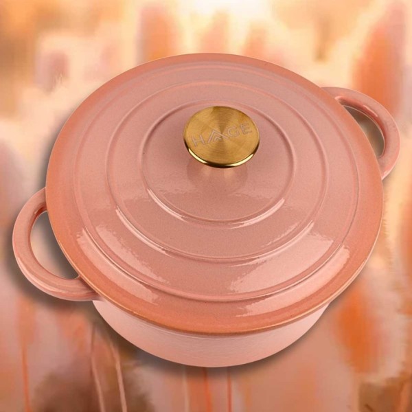 Garnek żeliwny HAGE PINKOCELLO (24 cm, 4 l)