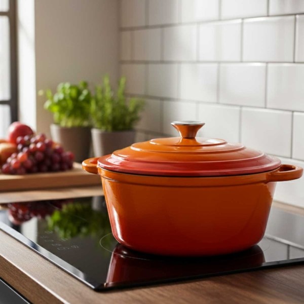 Garnek żeliwny HAGE ORANGE 26cm (5 l)