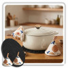 EMALIOWANY GARNEK ŻELIWNY 26cm 5L HAGE CREAM