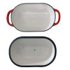 RODELUXE Brytfanna do pieczenia chleba 37,5/31x19,5x7,5cm 2,6L krem wew.