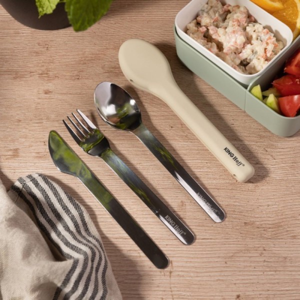 НАБІР СТОЛОВИХ ПРИБОРІВ У ФОРМІ ДЛЯ ЛАНД-БОКСУ DIET BOX KINGHOFF KH-1954