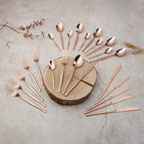Набір столових приборів BerlingerHaus Rose Gold BH-3065, 24 предмети