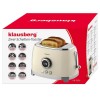 Тостер KLAUSBERG KB-9026 RETRO на 2 скибочки зі світлодіодним дисплеєм