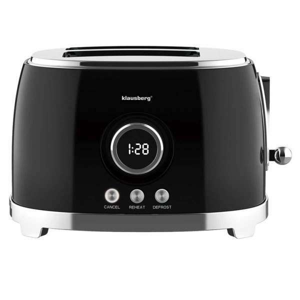 Тостер KLAUSBERG KB-9025 RETRO на 2 скибочки зі світлодіодним дисплеєм