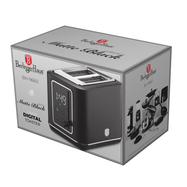 Цифровий тостер BerlingerHaus Matte Black Collection BH-9660