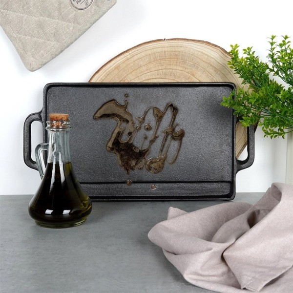 Płyta żeliwna grillowa dwustronna VILDE 199046 (40x21 cm)