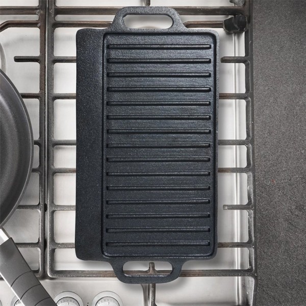 Płyta żeliwna grillowa dwustronna VILDE 199046 (40x21 cm)