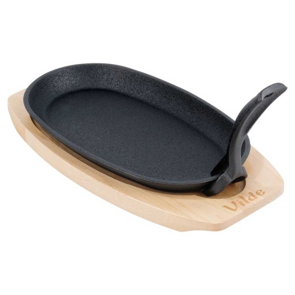 Patelnia żeliwna VILDE 199071 CAST LINE (z deską do serwowania)