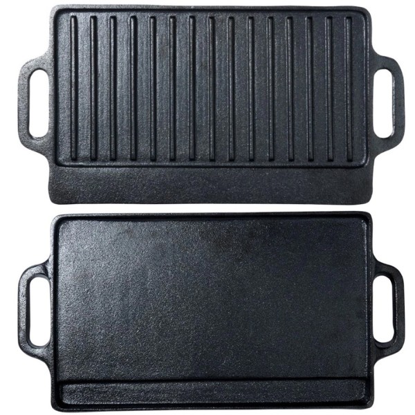 Płyta żeliwna grillowa dwustronna VILDE 199047 (45,5x22,5 cm)