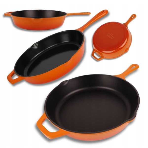 Patelnia żeliwna HAGE ORANGE (26 cm)