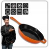 Patelnia żeliwna HAGE ORANGE (26 cm)