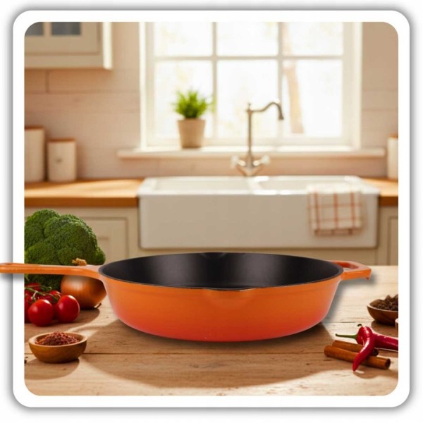 Patelnia żeliwna HAGE ORANGE (26 cm)