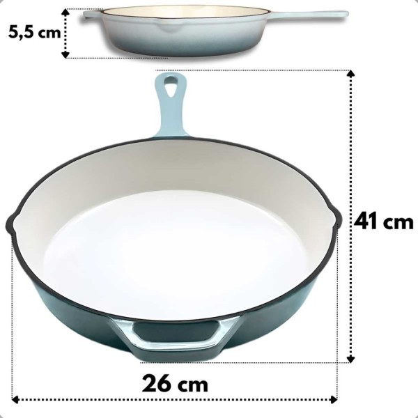 Patelnia żeliwna HAGE SEA SALT (26 cm)