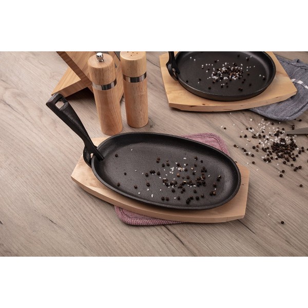 patelnia żeliwna BANQUET GRADA (z deską)