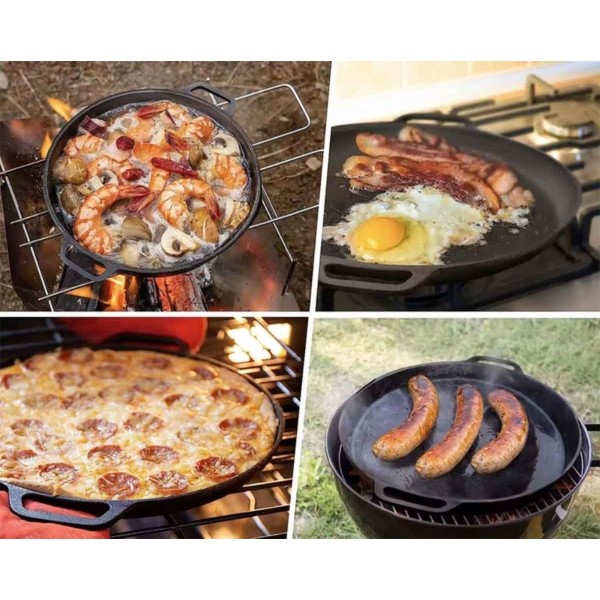 Patelnia żeliwna HAGE 30cm (indukcja)