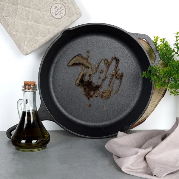 Patelnia żeliwna VILDE 199036 (30 cm)