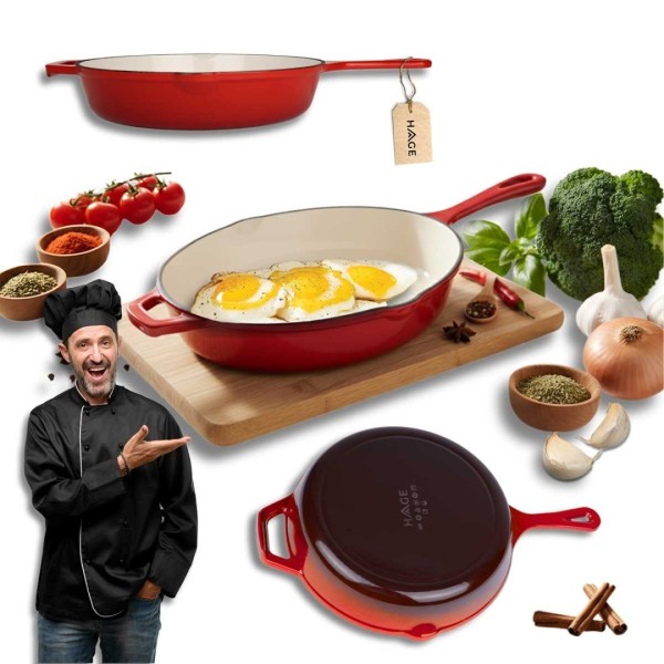 Patelnia żeliwna HAGE (26 cm)