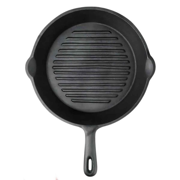 Patelnia żeliwna grillowa HAGE 26cm (indukcja)