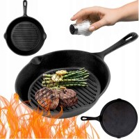 Patelnia żeliwna grillowa HAGE 26cm (indukcja)