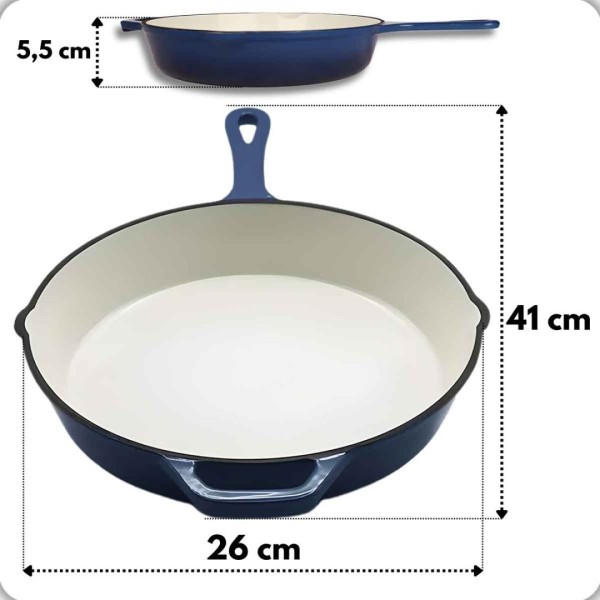 Patelnia żeliwna HAGE (26 cm)