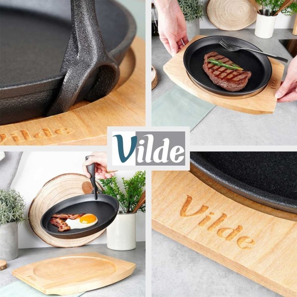 ЧАВУННА СКОВОРОДКА З ДОСКОЮ ДЛЯ ПОДАЧІ 199072 CAST LINE