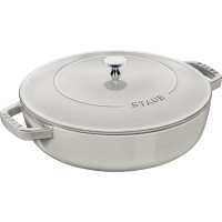 Чавунна каструля STAUB з кришкою 28 см, трюфельна