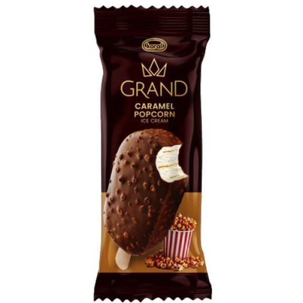 Lody Grand Popcorn karmel 120ml koral