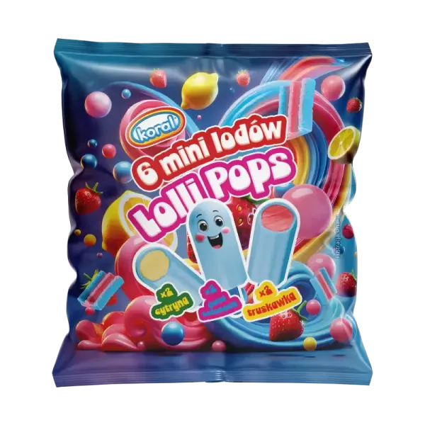Lody Lolli Pops multipack a'6 90ml Koral