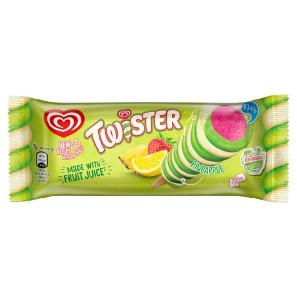 Lody o smaku owocowym 80 ml Twister