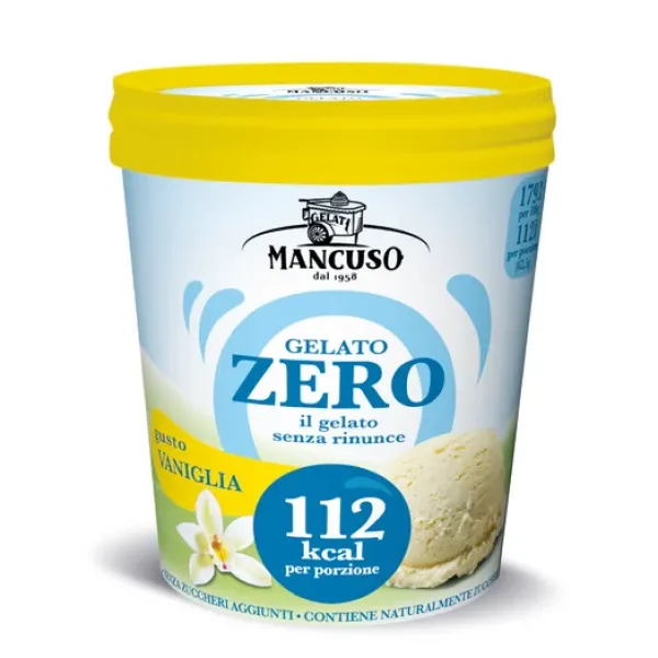 Lody waniliowe bez cukru 400 ml Mancuso