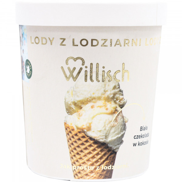 Lody biała czekolada w kokosie 400 ml Willisch